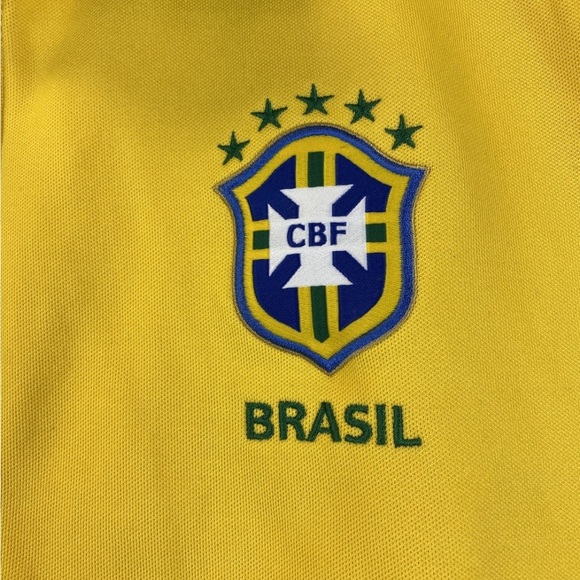 Nike Yellow and Green Bomber Jacket with Ribbed Cuffs Vintage - Picture 4 of 9